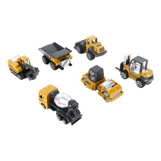 Mini Camión De Construcción, 6 Unidades, 1:64, Decoración De Mini Camión De Construcción, 6 Unidades, 1:64, Decoración De