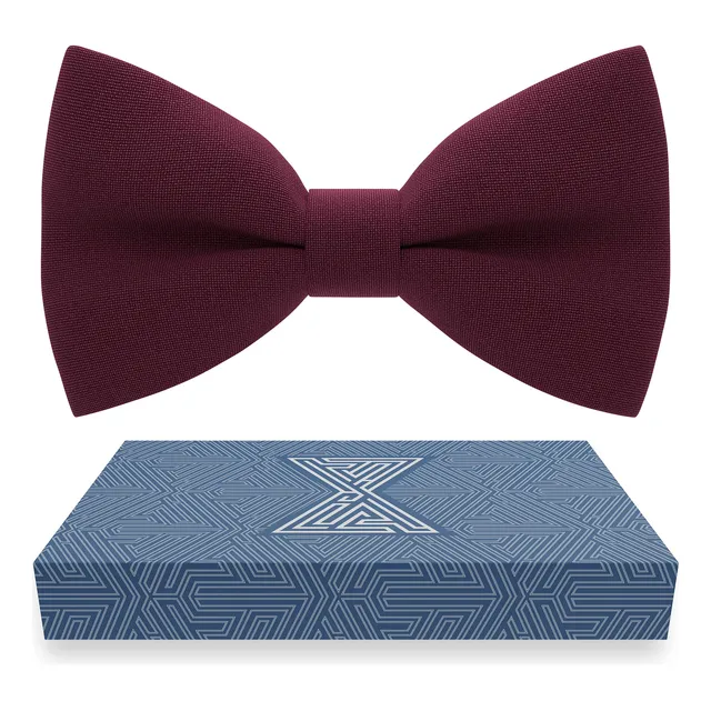 Pajarita Bow Tie House Para Bebés Y Niños, Color Burdeos, Te