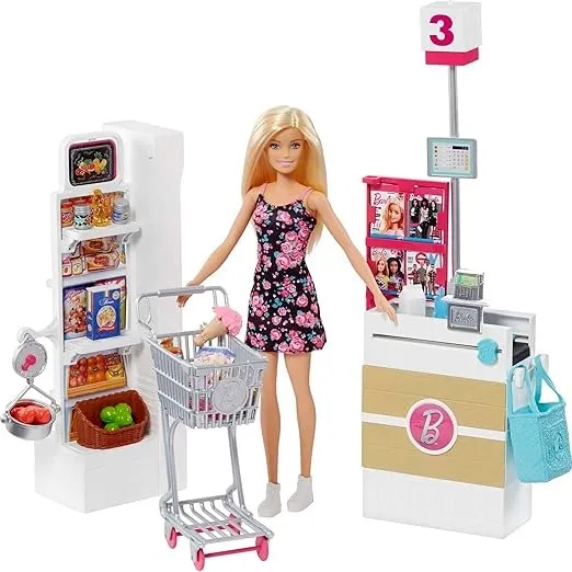 Muñeca Barbie Estate Supermercado De Barbie Incluye Muñeca