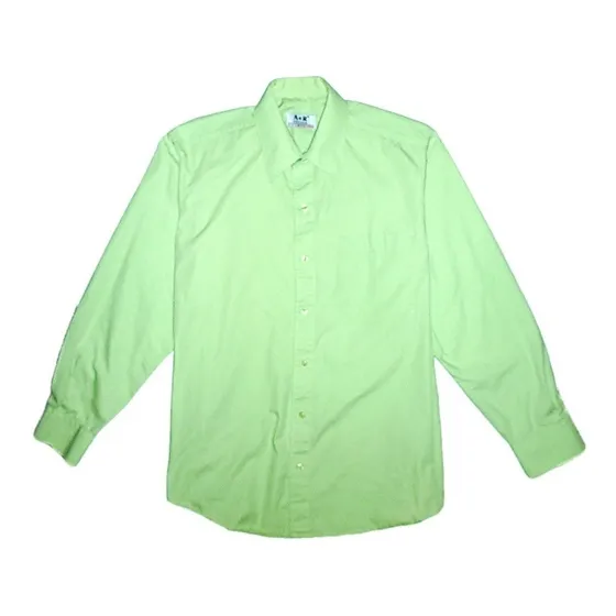 Camisa Manga Larga Verde Claro Unicolor 