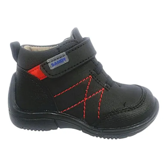 Zapato Pingo Infantil Media Bota Ajuste Velcro Con Refuerzo