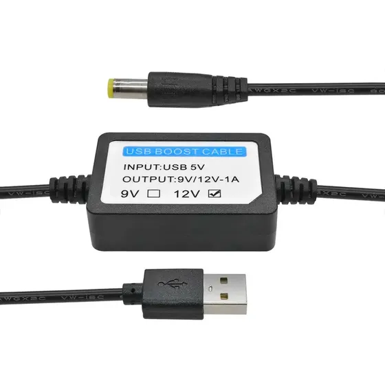 Cable Energia Usb 5v A Dc 12v Adaptador Modem Router