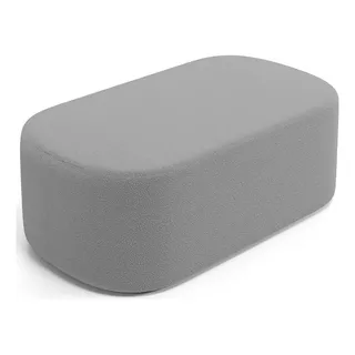 Puff Decorativo OrgĂąnico 100cm Doha BouclĂȘ Cinza Puff Decorativo OrgĂąnico 100cm Doha BouclĂȘ Cinza