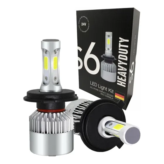 Luces Led Cree S6 24v Exclusivo Camion Micros Auto H4 H7 H3