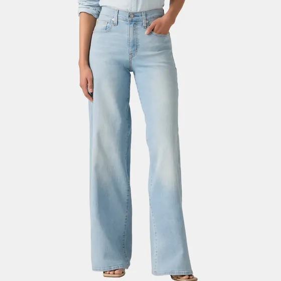 Jeans Mujer 728 Hr Wide Leg Celeste Levis 0039b-0019