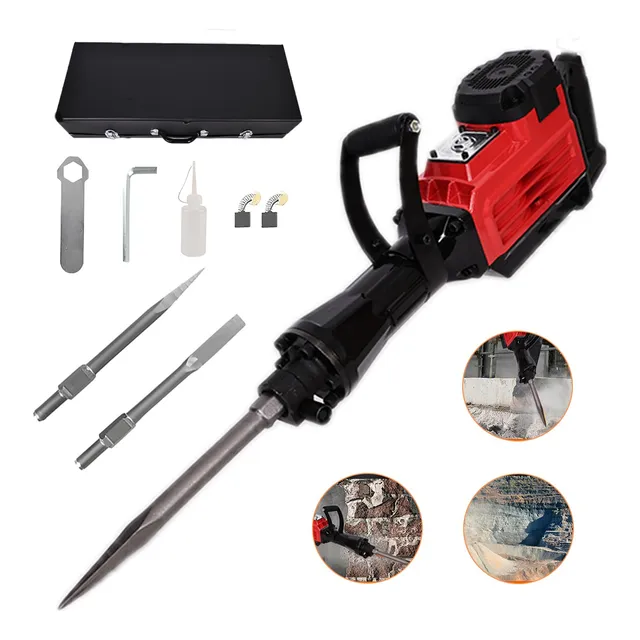 3800 W Demoledor De Concreto Martillo 2 Brocas+gafas