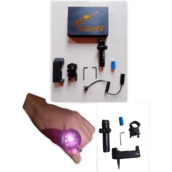 Laser Infravermelh 2 Em 1 Verde E Invisível Para Airsoft