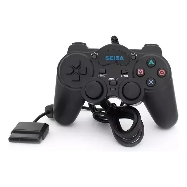 Joystick Compatible Ps2 Play2 Dual Shock Vibra Con Cable