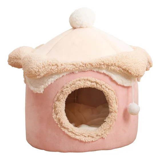 L Cama Para Gatos Semifechada, Caverna Para Gatos 50cmx50cm