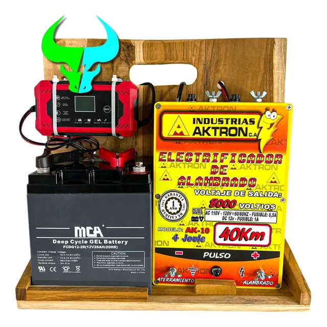 Energizador Aktron Respaldo De Bater 40km New Farmers Power