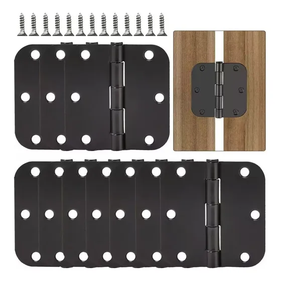 10 Bisagras Negras 9×9 Cm / 20kg Con Soporta Rodamientos