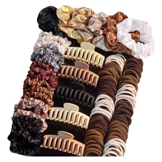 Clip Y Horquillas Genérica, Pack De 79 Unidades Crema
