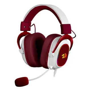 Headset Gamer Redragon Zeus X 7.1 Rgb Branco C/ Vermelho Usb Headset Gamer Redragon Zeus X 7.1 Rgb Branco C/ Vermelho Usb