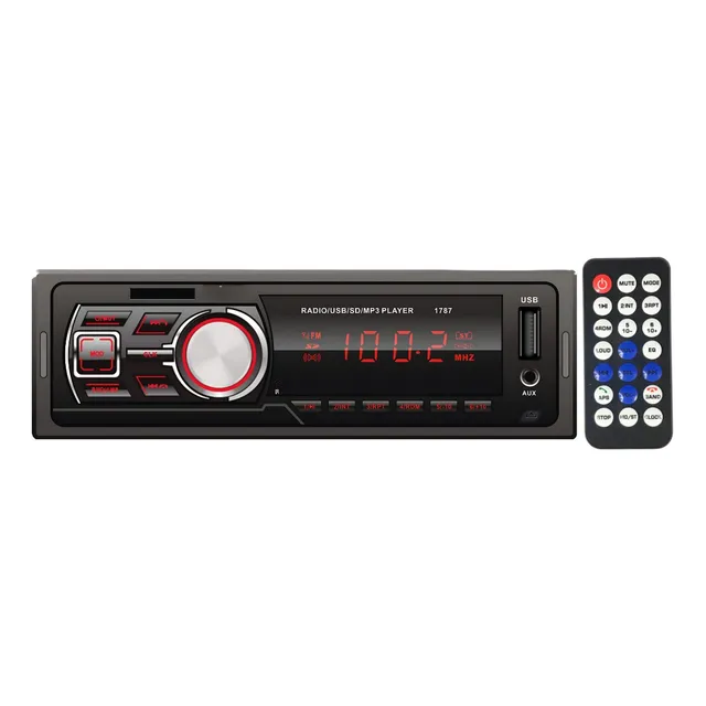 Estéreo Auto Pantalla Lcd Con Usb Mp3 Fm Sd Entrada Auxiliar