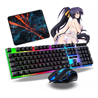 Kit Teclado Game Mouse Rgb Computadora Alfombrilla De Ratón Kit Teclado Game Mouse Rgb Computadora Alfombrilla De Ratón
