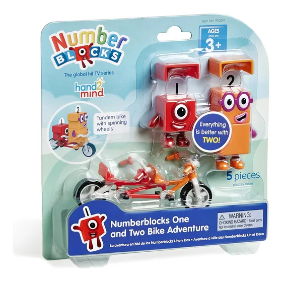 Figuras Numberblocks® 1 Y 2 Aventura En Bicicleta