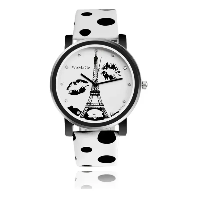 Blanco - Womage, Diseño Simple, Torre De París, Mujer, Corea