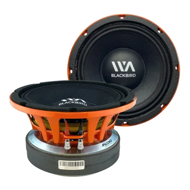 Par Medios Rangos 8 PuLG 800wrms 4 Ohms Waraudio Bb84v2 Color Negro