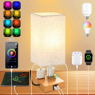 Lámparas De Buró De Escritorio De Noche Con Led Bulb Y Usb-c Lámparas De Buró De Escritorio De Noche Con Led Bulb Y Usb-c