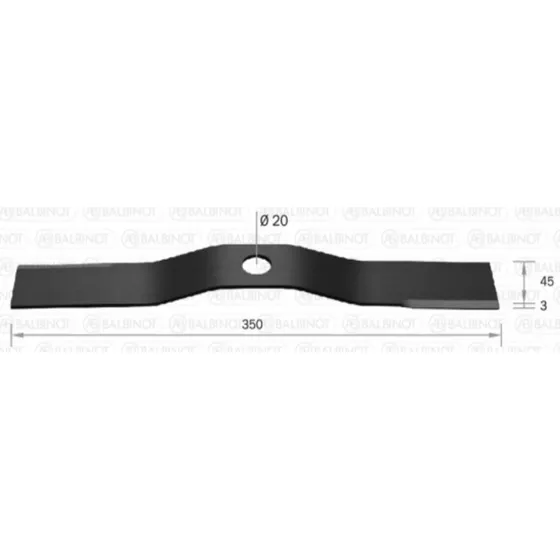 Facas P/ Cortadores Grama Trapp Ln 350 Ref 0581