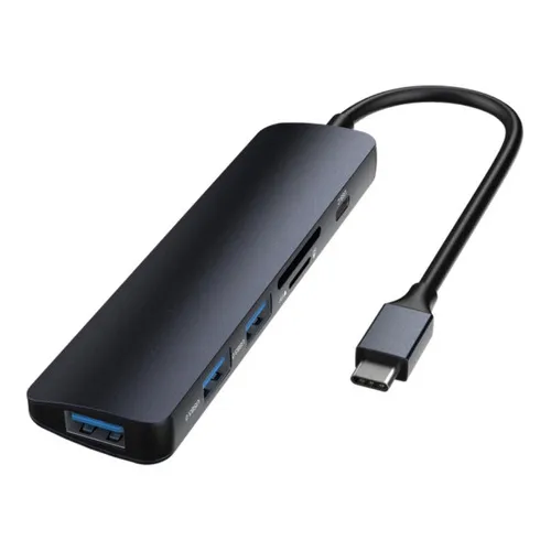 Adaptador Hub Usb-c A 3x Usb 3.0 Lector Sd Usb C - Cover Co