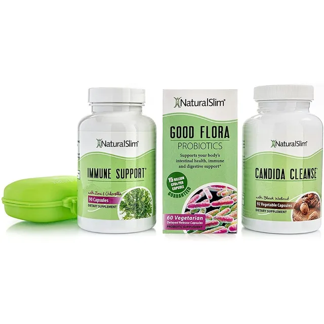 Cándida Complex Con Probioticos Kit Natural Slim De Eeuu