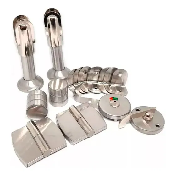 Kit Set Para Tabique Box Baño Publico Inoxidable Bronzen