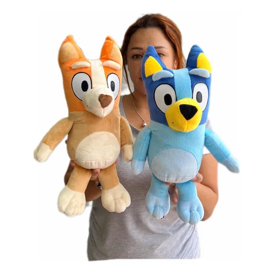 Peluche Juguete Bluey Y Bingo Hermanas Las Dos 35cm