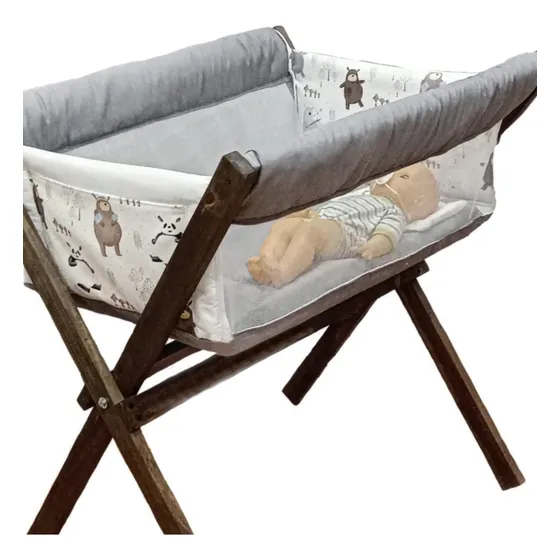 Catre Cuna Moisés Plegable Doble Visor Lateral -portatil-