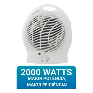 Aquecedor Ar Elétrico Domestico Super P/ Frio Intenso 2 Em 1