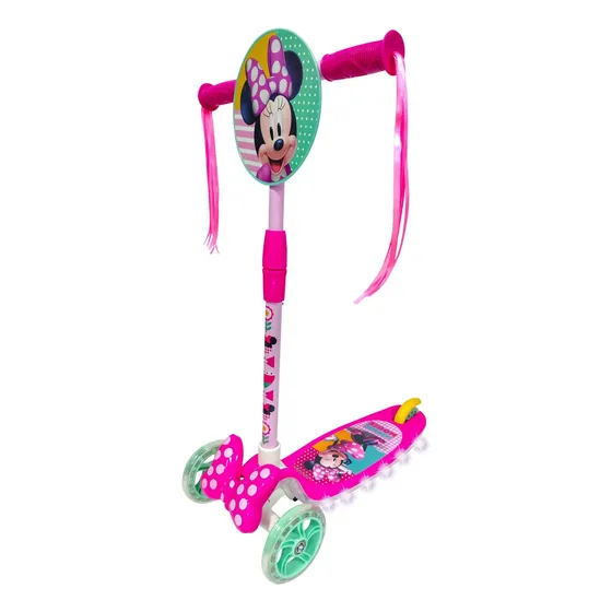 Apache Scooter Minnie Figura 3d Con Luz Y Sonido Color Rosa chicle Minnie 3D