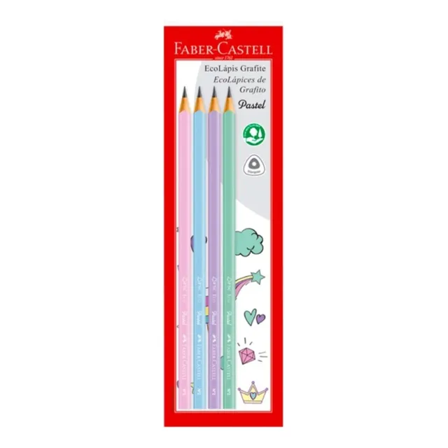 Lápiz De Escribir Pastel Faber-castell Ecolapices De Grafito