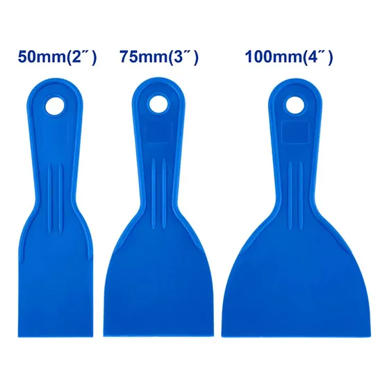 Set De Espatulas Plasticas 3 Piezas 50, 75, 100 Mm Wadfow