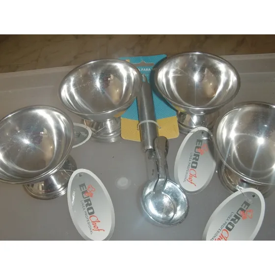 Copas De Helado Acero Inoxidable