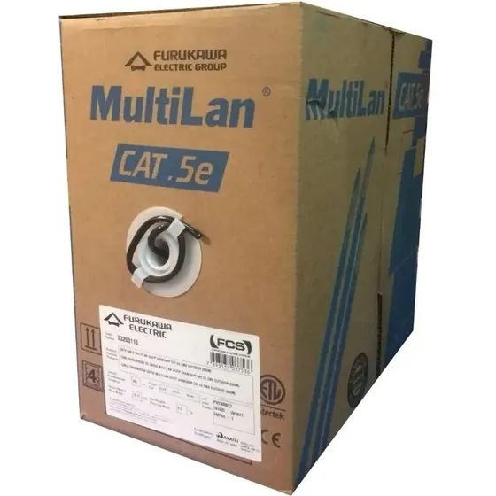 Cable Utp Furukawa Multilan 305m Cat 5e Exterior 100% Cobre