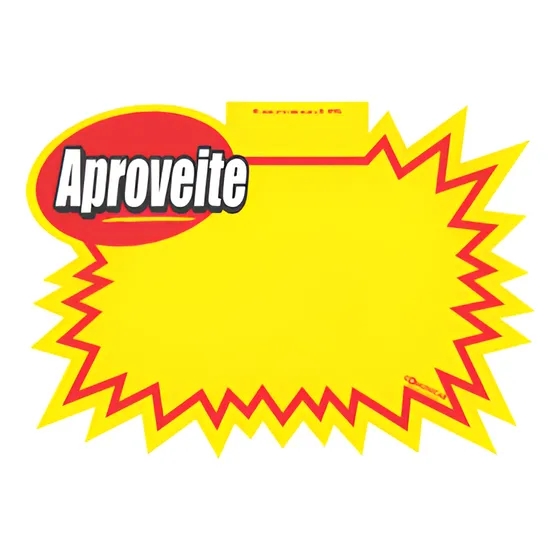 Cartaz Splash Aproveite P/ Oferta 23x16 C/ 100 Unidades