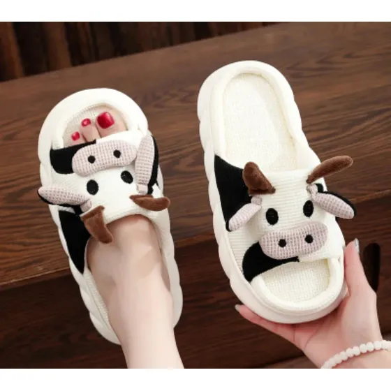 Cotizas Y Pantuflas De Vaca Marca Shein