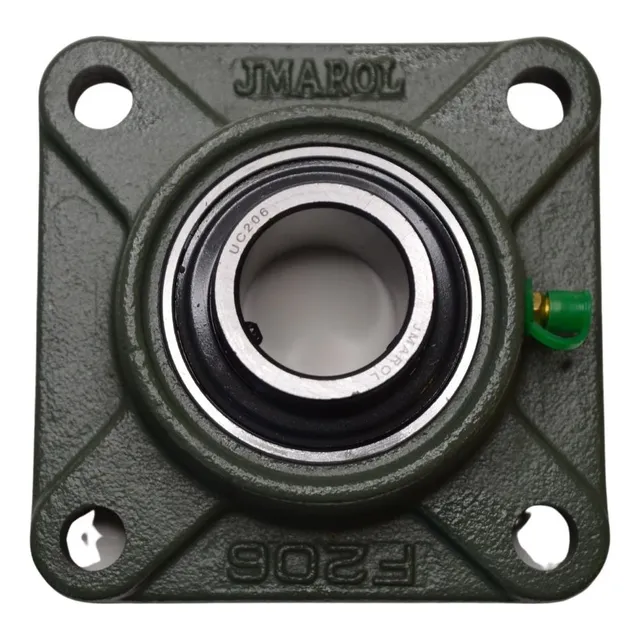 Kit 2 Mancais Quadrado Flange + Rolamento Ucf209 Eixo 45mm