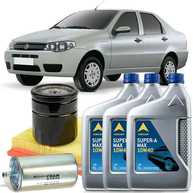 Cambio De Aceite Y Filtros Fiat Siena Nafta 10w40 Service