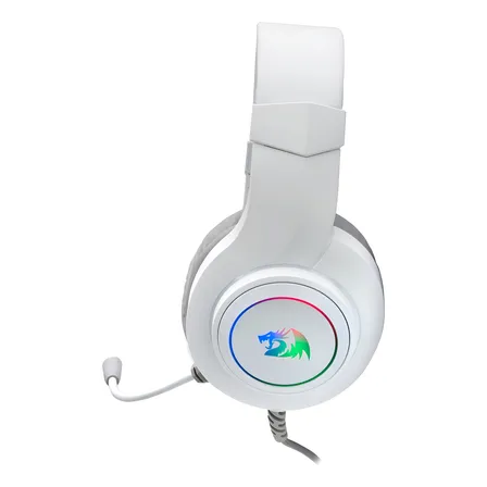 Audífono Gamer Redragon Hylas White H260 Rgb White
