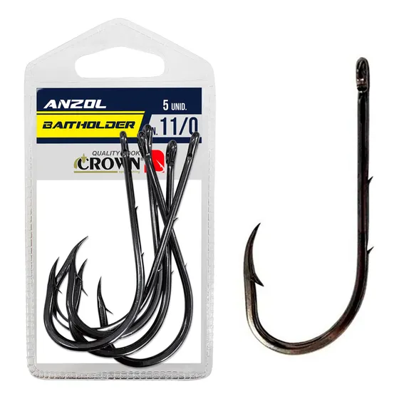Anzol Crown Baitholder Black C/5 - Anzol Nº 11/0