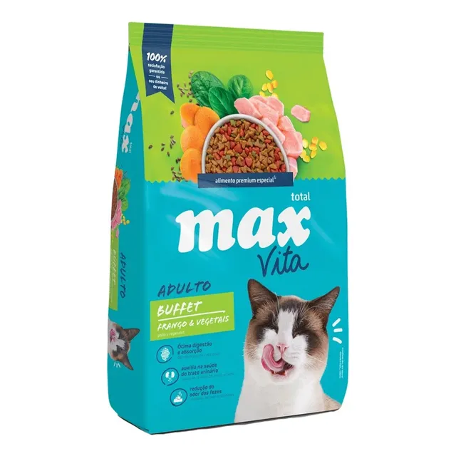 Max Vita Adulto Buffet Pollo Y Vegetales | Comida Gato 3 Kg