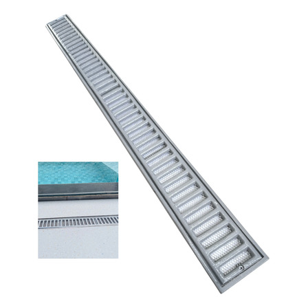 Ralo Linear 10x100 Grelha Inteira Tela Anti Inseto Aluminio Ralo Linear 10x100 Grelha Inteira Tela Anti Inseto Aluminio