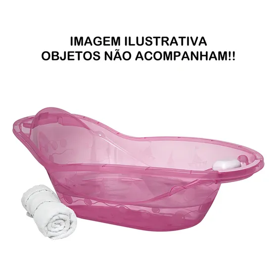 Banheira Banho Infantil Estampa Rosa 23 L Jaguar
