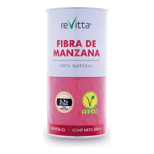 Fibra De Manzana 200 Grs Para Estreñimineto Revitta Wellness Sabor Natural
