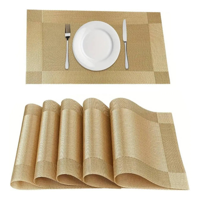 Kit6 Jogo Americano Retangular Souplast Jantar Mesa Posta