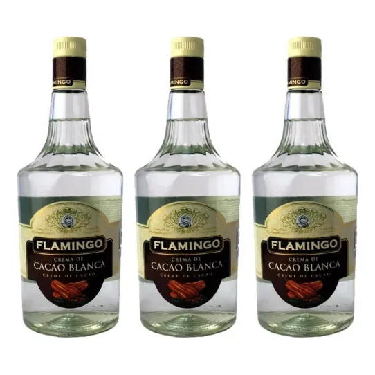 Pack De 3 Crema De Cacao Blanca Flamingo 1000 Ml