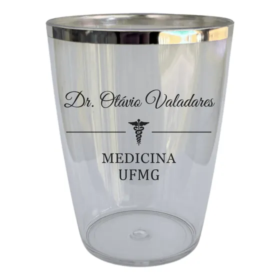 100 Copos Sun Acrílico 320ml Personalizado Com Borda