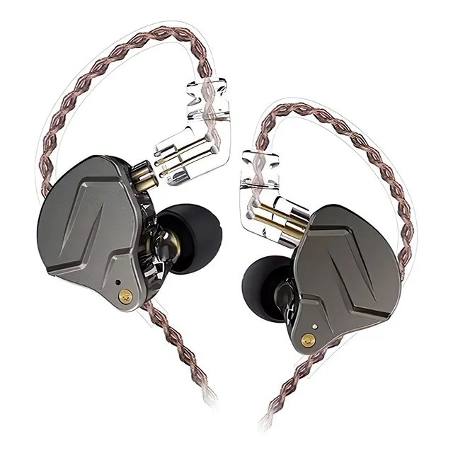 Auriculares con cable Kz Zsn Pro, sin micrófono, color gris