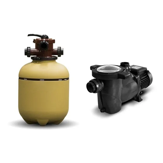 Kit Piletas Piscinas Filtro Vc30 + Bomba Bap 1/2hp Vulcano